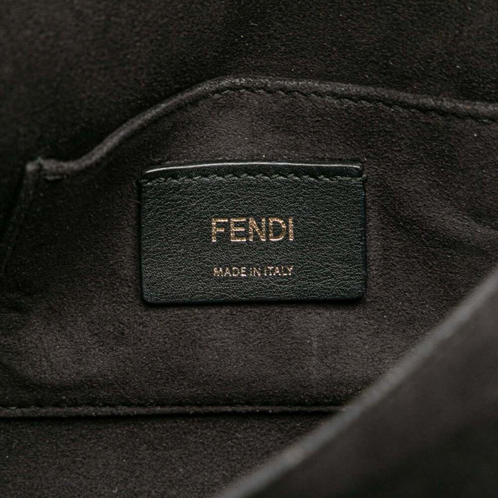 FENDI Black Leather Shoulder Bag - Picture 8 of 9